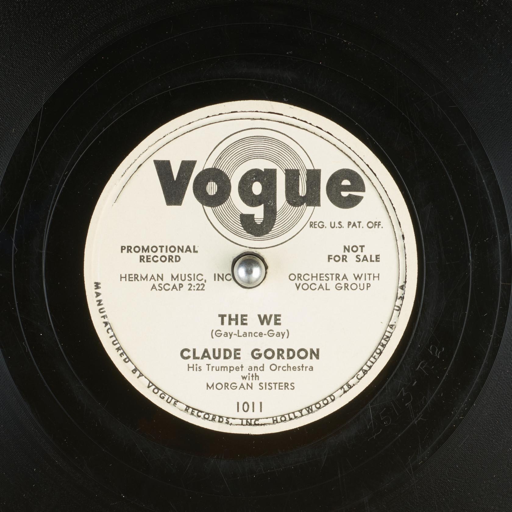 Claude Gordon plays The We
