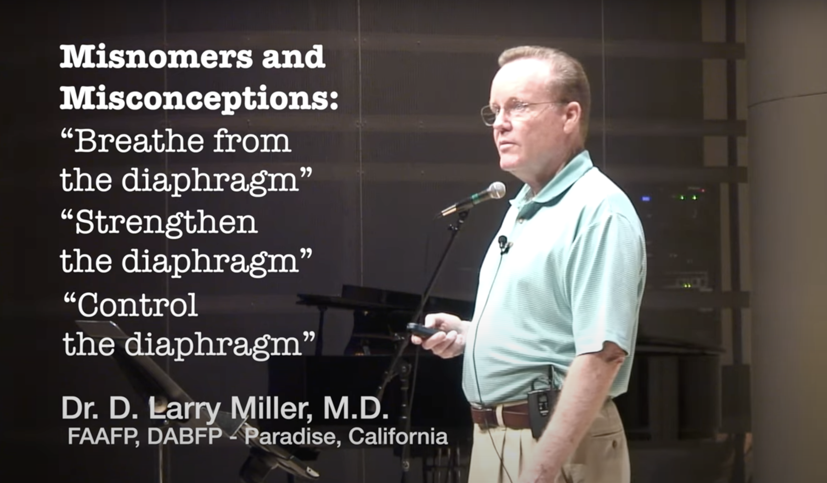 The Diaphragm in Brass Playing by Dr. Larry Miller, M.D.