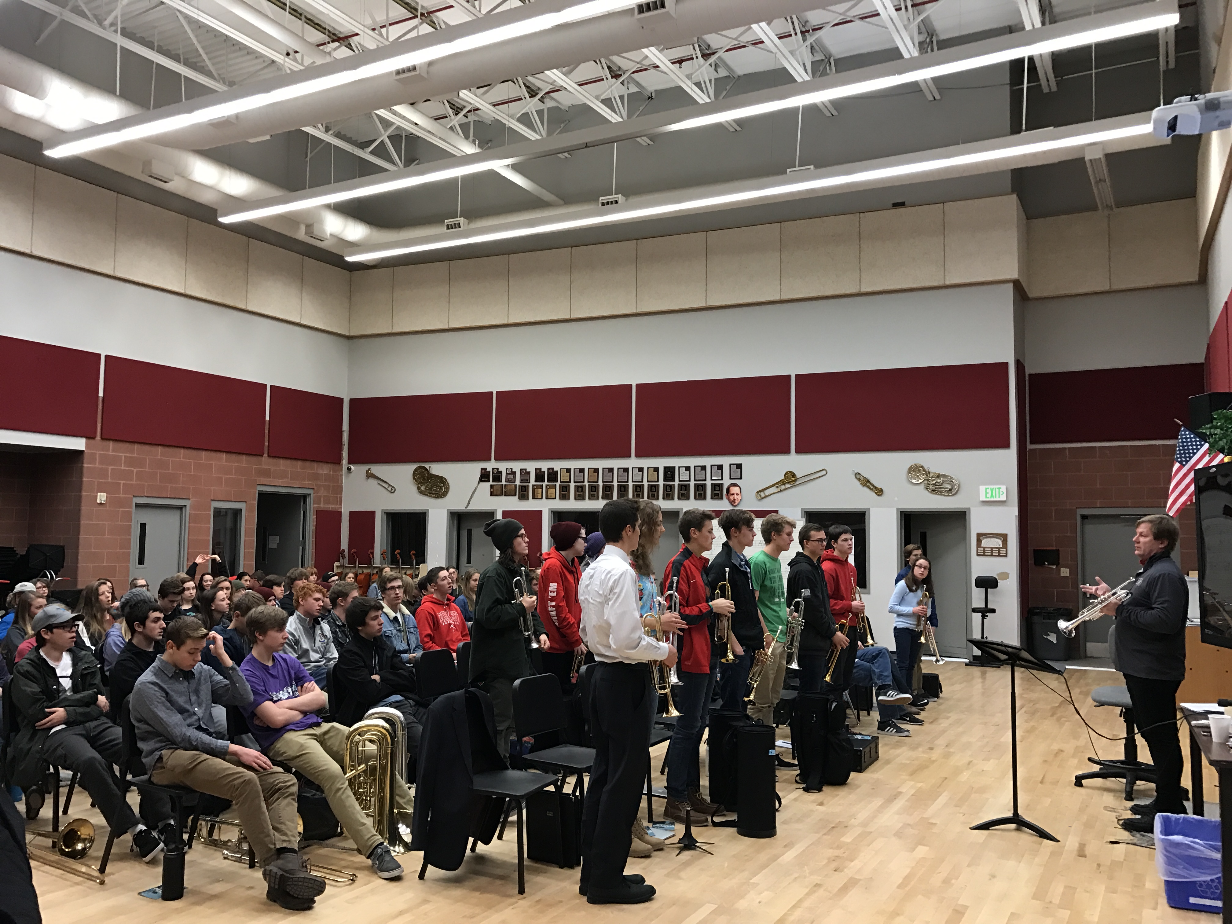 Jeff Purtle teaching a trumpet masterclass in Park City, Utah